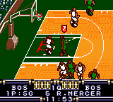 NBA Pro '99 (Europe) In game screenshot